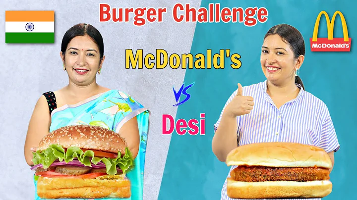 McDonald's Vs Desi Burger Challenge | CookWithNisha