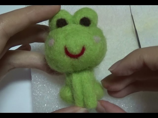 羊毛フェルトでカエルを作ってみた！ - YouTube