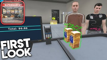 Manage Supermarket Simulator - First 1 Hour Gameplay Walkthrough - First Look & Tutorial (Android)