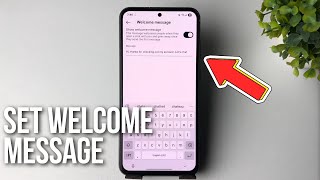 how to set welcome message on instagram