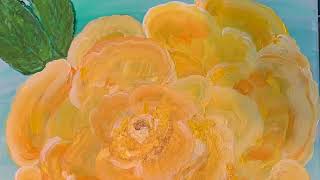 #154 Yellow Rose Study 2🌈Happy Pride Month #arttherapy #blindart  #blindartist #pridemonth #happyart