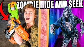 Extreme Zombie Nerf Hide and Seek! Last To Survive Wins!