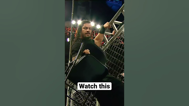 Roman Reigns’ chair flip 🪑 #Short