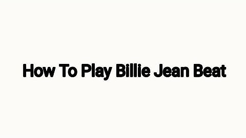 How To Play Billie Jean Beat In Real Drum