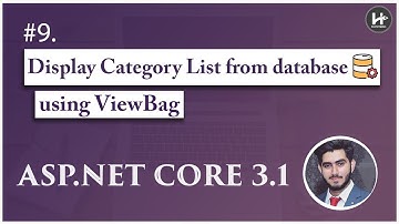 #9. Display Category List in View using ViewBag 🚀 | Asp.Net Core MVC 3.1 Complete Course