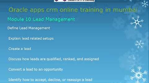 Oracle apps crm placements and certification course