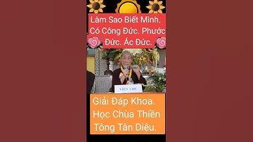 LÀM SAO BIẾT MÌNH CÓ CÔNG ĐỨC  PHƯỚC ĐỨC  ÁC ĐỨC  & GIẢI ĐÁP KHOA HỌC CHÙA THIỀN TÔNG TÂN DIỆU