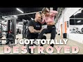 MY BOYFRIEND TOOK ME THROUGH HIS LEG WORKOUT - DESTROYED ME!