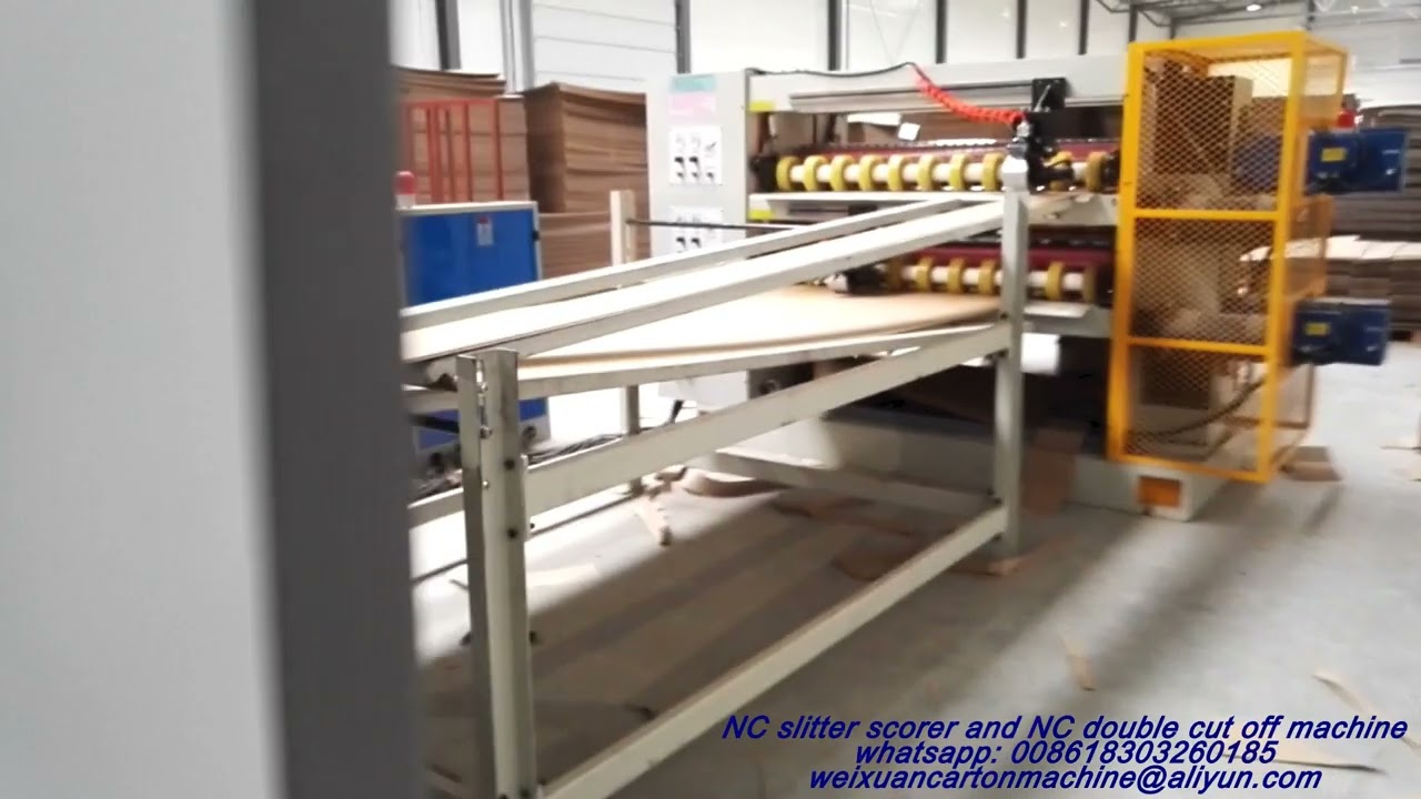 NC series double cut off and NC computerized thin blade slitter scorer machine