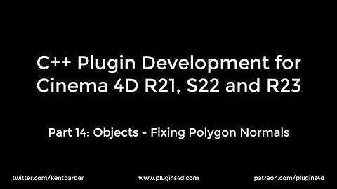 C++ Plugin Development for Cinema 4D. Part 14: Objects - Fixing Polygon Normals