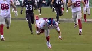 Daniel Jones Huge Run But Trips Before Touchdown