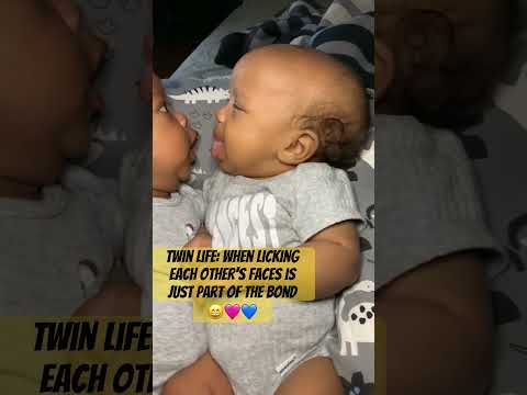 Twin Life When Licking Each Other S Faces Is Just Part Of The Bond Fraternaltwins