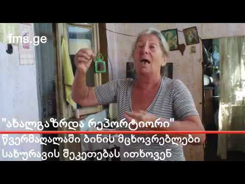 \"ახალგაზრდა რეპორტიორი\" – დაზიანებული სახურავი წვერმაღალაში