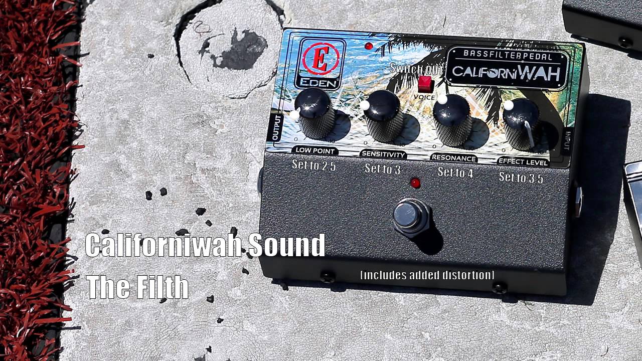 Bass Eden Pedal Filter CaliforniWAH Californiwah Treble – No