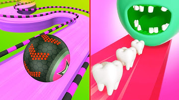 Going Balls VS Smile Rush  Android iOS Gameplay,Walkthrough,All Level gameplay Colour Run New Update