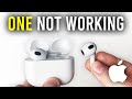 How To Fix One AirPod Not Working - Full Guide