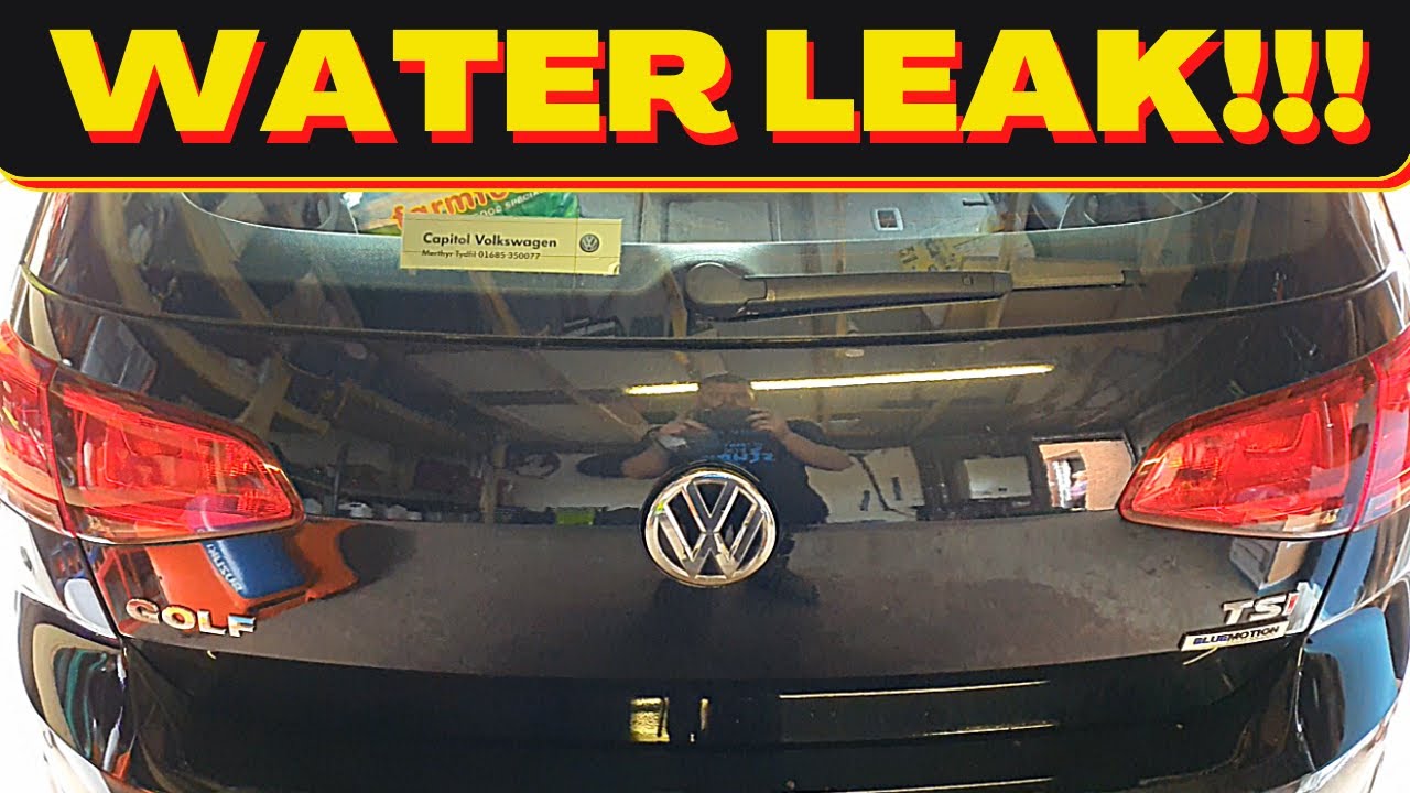 Volkswagen Golf Mk7 Common Fault Water In Boot Through Tailgate, How To  Replace Pipe Easily Yourself - Youtube