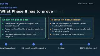 FuelIQ: Raman Octane Estimate + Trust Check | Blaise xTech Phase I screenshot 4