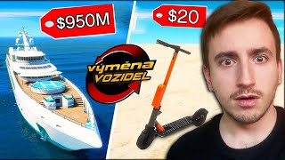 VYMĚNÍM 20$ KOLOBĚŽKU ZA LUXUSNÍ JACHTU ? (GTA 5)