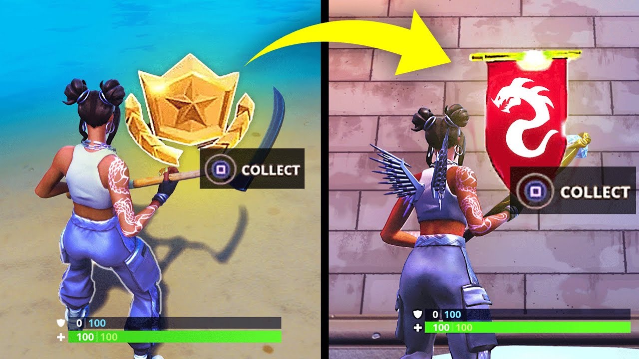 week 2 secret banner season 8 location guide fortnite find the secret banner in loading screen 2 - fortnite season 8 week 2 battle star location