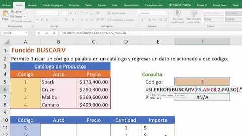 10b Funcion SI ERROR con funcion BUSCARV