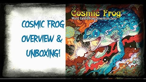 Cosmic Frog Board Game Unboxing & Brief Discussion