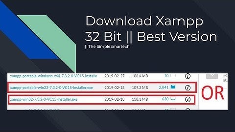 How to install XAMPP for 32 bit || Apache & PHP +Server || Best Version ||