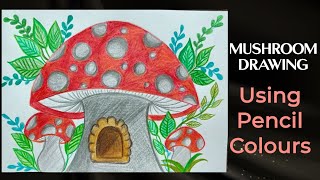 ✨ MUSHROOM 🍄 DRAWING ✨ #viral #drawing #artisticanjum #art