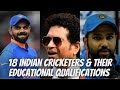 Cricket News: 🔥18 INDIAN CRICKETERS AND THEIR EDUCATIONAL QUALIFICATIONS || MIDDLE STUMP CRICKET