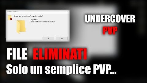 Voleva eliminarmi i file del PC? | UndercoverPvP #3