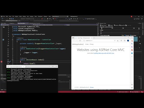 Build Websites using ASP.Net Core MVC (Visual Studio 2022)