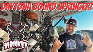 Harley Davidson Springer Cross Bones  Bringing her back for Daytona Bike Week!