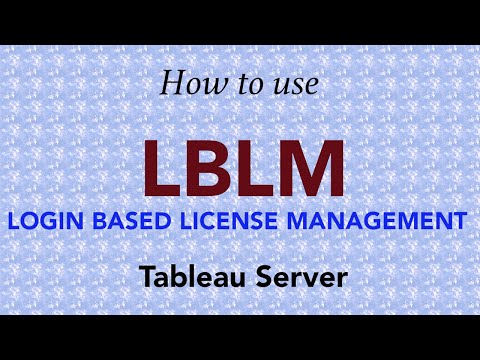 How to use LBLM | Login Based License Management | Tableau Server | Tableau Desktop