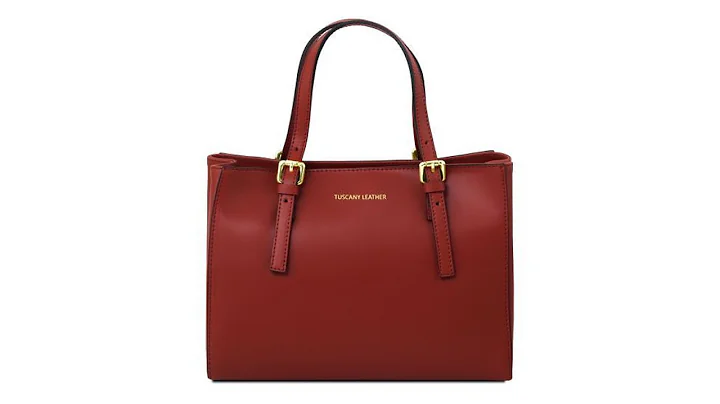 TUSCANY LEATHER AURA LEATHER HANDBAG RED