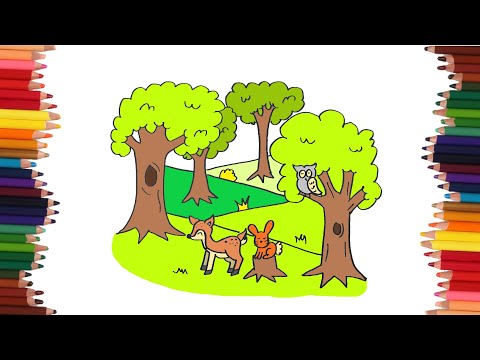 dibujos sencillos de animales del bosque para el diseño de telas infantiles  2183674 Vector en Vecteezy