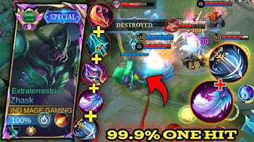 99.9% ONE HIT !! TRY THIS NEW ZHASK DOUBLE BUILD !! ( insane damage + 10% win)