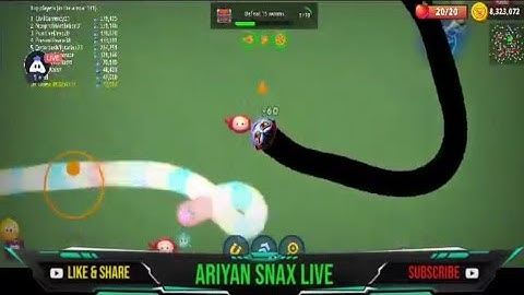 Wormszone.io live stream biggest worms hunting part (114) || Android / ios gameplay Walkthrough