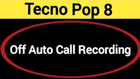 How to turn off auto call recording, Tecno Pop 8 me auto call recording band kaise karen, auto call
