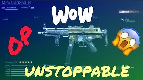 MODERNWARFARE BEST CLASS SET UP - MP5 (overpowered)