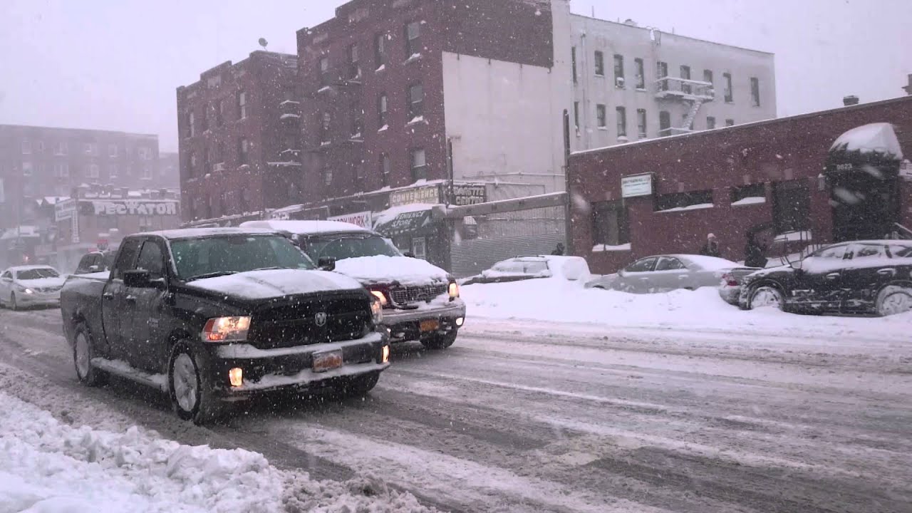 SNOW PLOWING IN NEW YORK DURING WINTER STORM JONAS YouTube