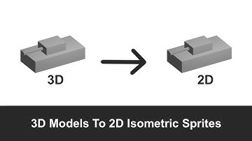3D Models to 2D Isometric Sprites | Unity | Blender