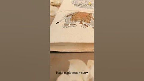 Tree-Free Handmade paper diary | completely recycled | Eco-friendly diary #shorts #youtubeshorts