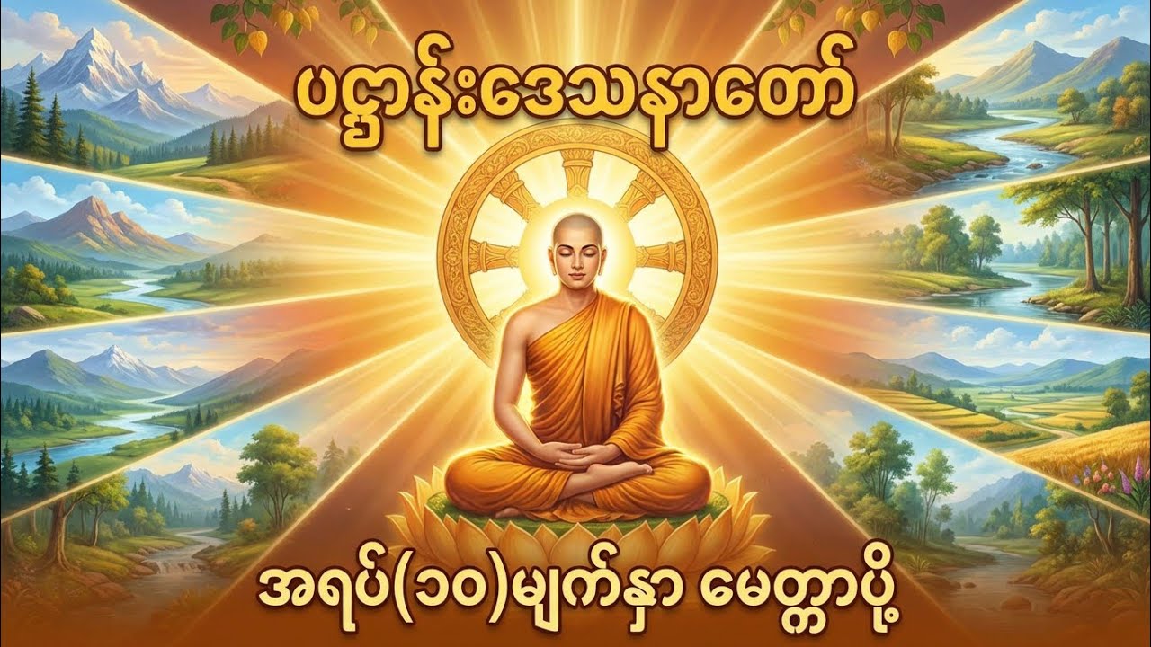 နံနက်တိုင်းဖွင့် ပဋ္ဌာန်းဒေသနတော်ကြီး နှင့် အရပ် (၁၀)မျက်နှာမေတ္တာပို့ 🙏🙏🙏