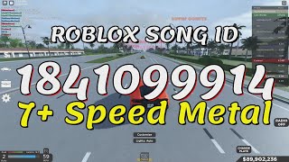 7  Speed Metal Roblox Song IDs/Codes