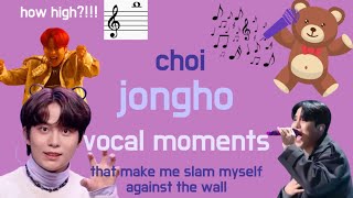 choi jongho vocal moments that make me slam myself against the wall