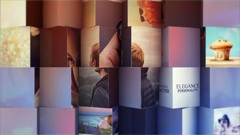 After Effects Template: 3D Colorful Cubes Display