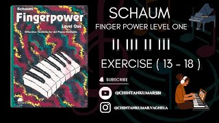 Piano Lessons Schaum Finger Level - 1 ( Exercises 13 to 18 )