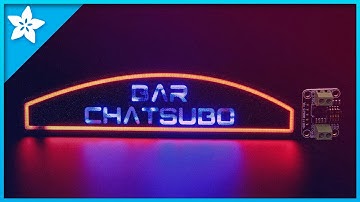 Mini Neon Sign Prop & n00ds Booster Case #3dprinting #adafruit