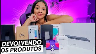 😥TIVE QUE DEVOLVER TUDO! minha rotina recebendo produtos/celular pra teste.