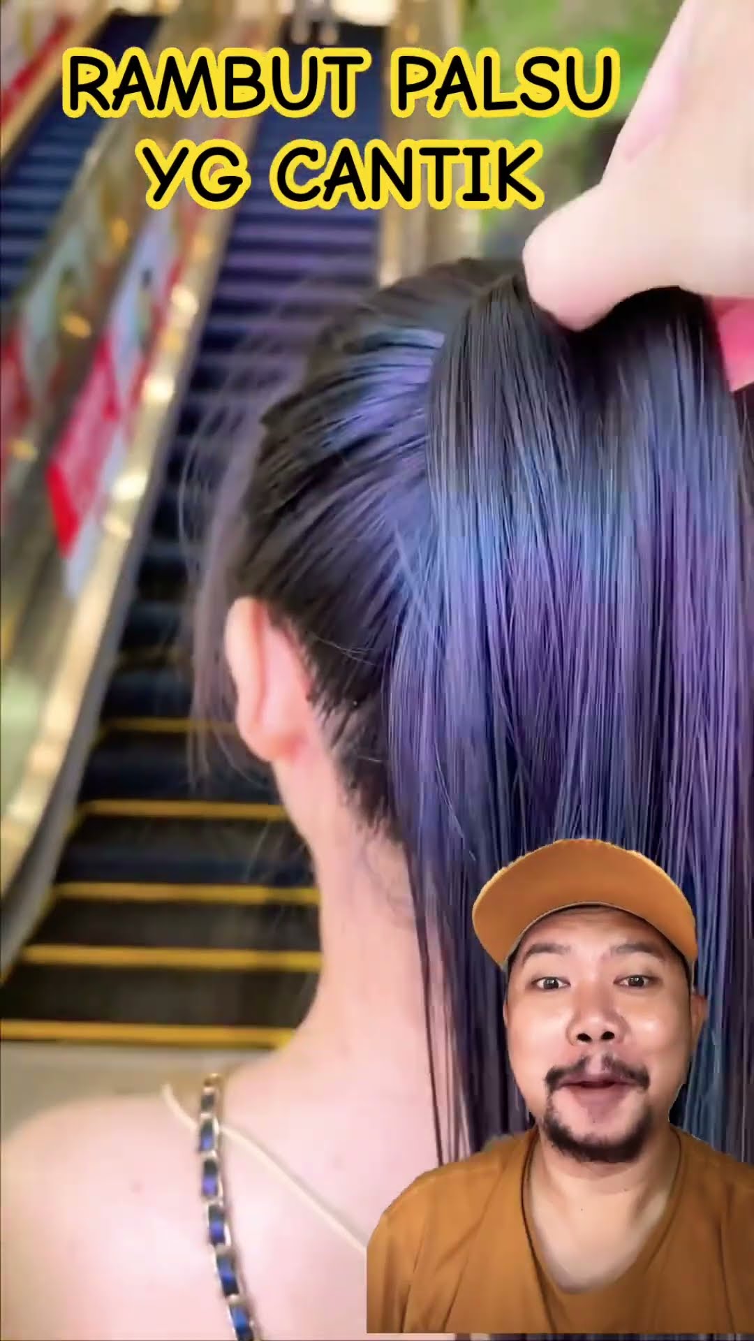 RAMBUT PALSU YANG CANTIK!!!?? #beauty #funny #shortsfeed #comedy #cute